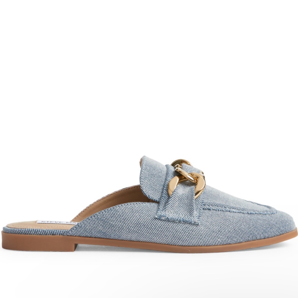 🌸STEVE MADDEN🌸 Cassady Loafer Mule Denim Size: 5M - Picture 2 of 10